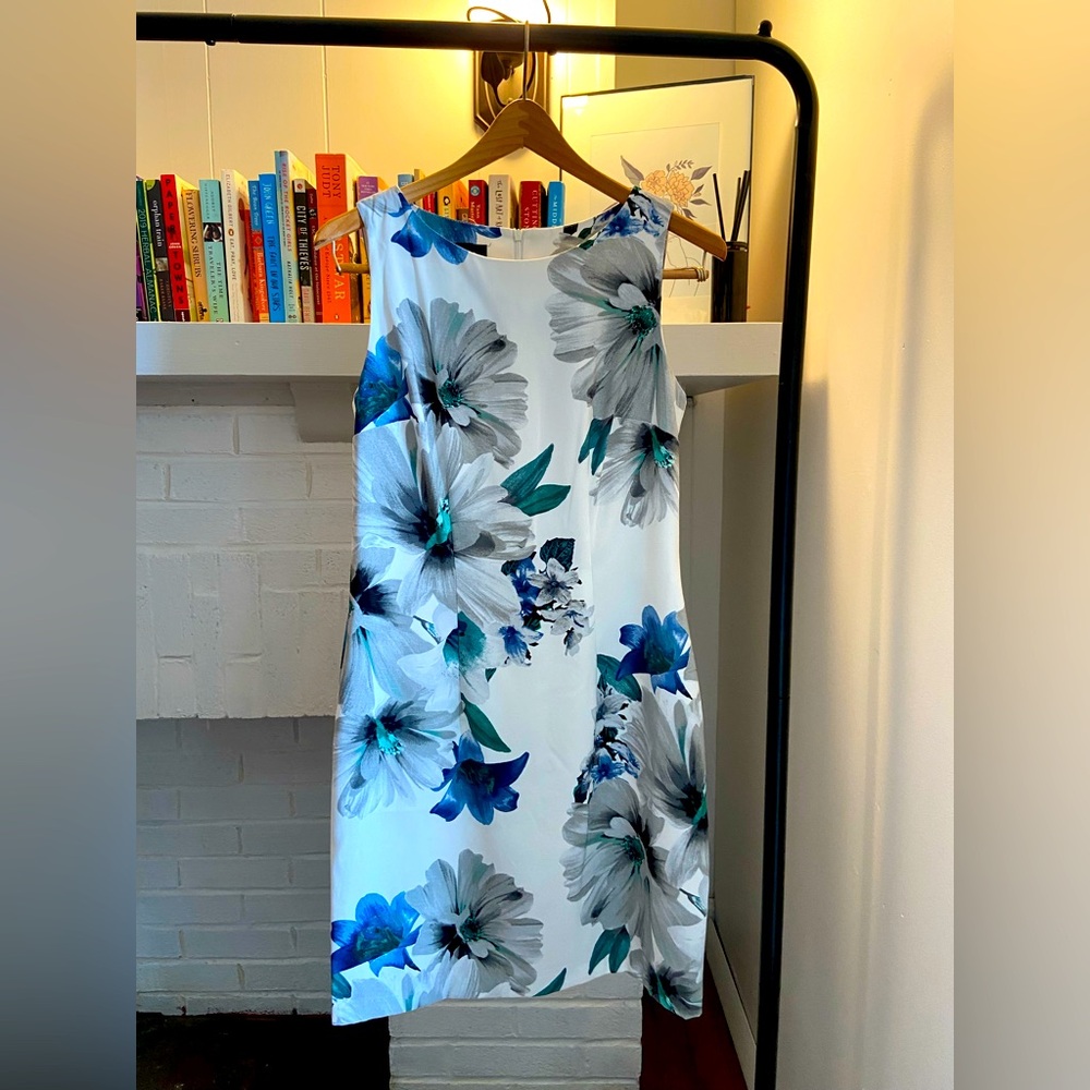 Alyx sleeveless floral sheath dress, size 8